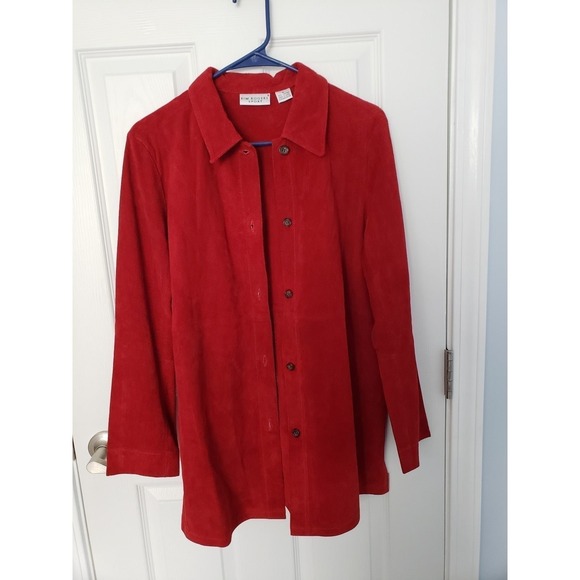 Kim Rogers Jackets & Blazers - Kim Rogers Womans  Leather Jacket Size Small Red